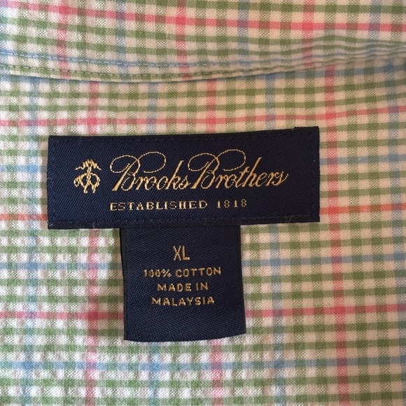 Brooks Brothers Seersucker Short Sleeve Shirt - Picture 4 of 8